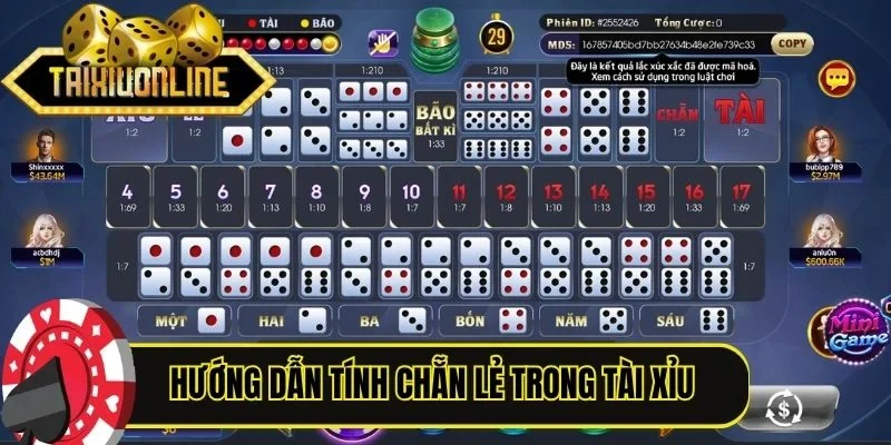 Hướng dẫn tính chẵn lẻ trong Tài Xỉu