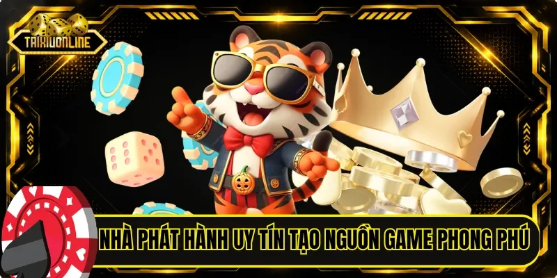 Nhà phát hành uy tín tạo nên nguồn game phong phú
