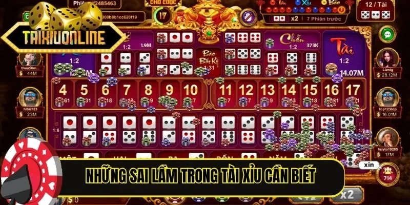 Những sai lầm trong Tài Xỉu cần biết
