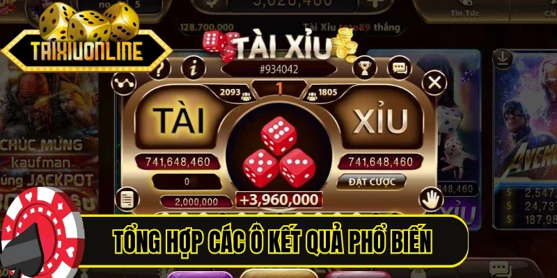 Tổng hợp các ô kết quả phổ biến